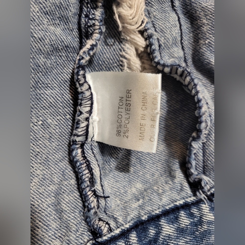 DNM Collection Medium Distressed Embroidered Reworked Denim Jacket - Picture 13 of 16
